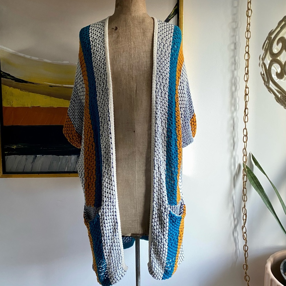 Anthropologie x Sparrow Loose Knit Open front cardigan